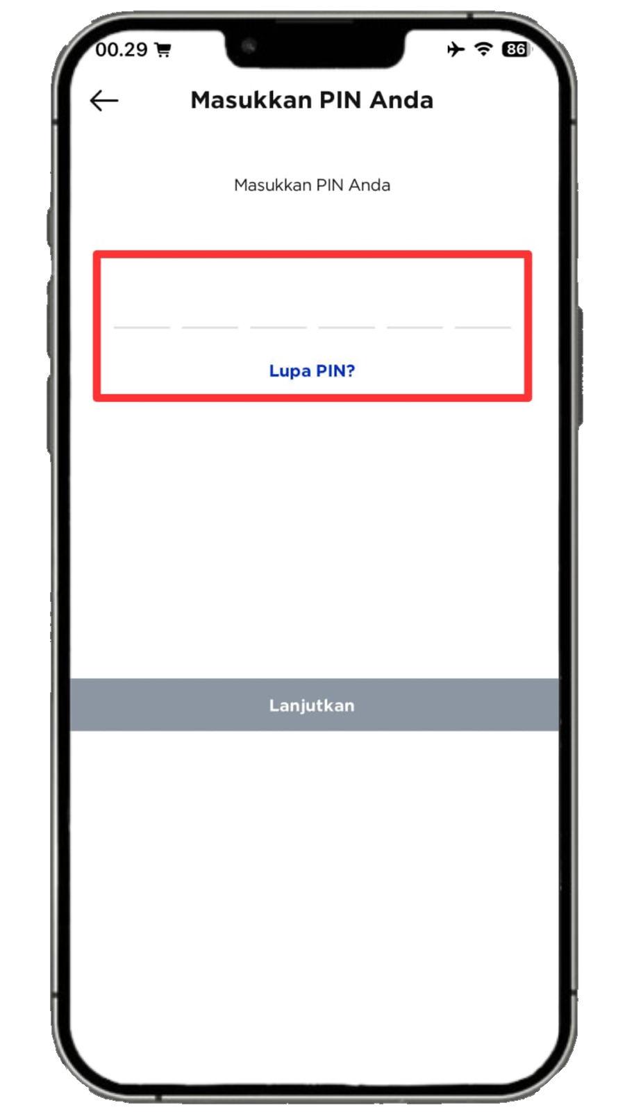 Langkah 6 - Masukkan PIN myXL