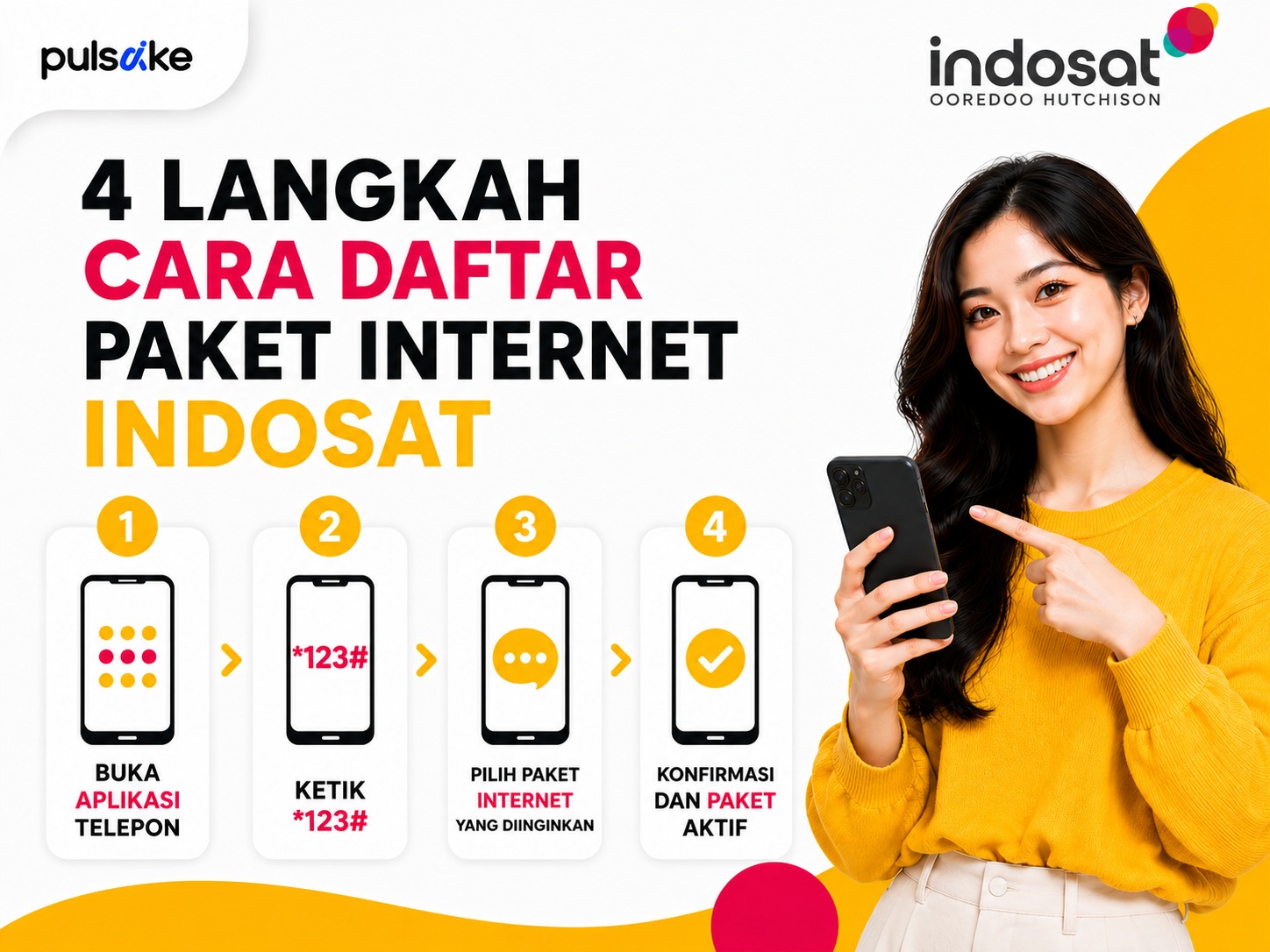 4 Langkah Cara Daftar Paket Internet Indosat