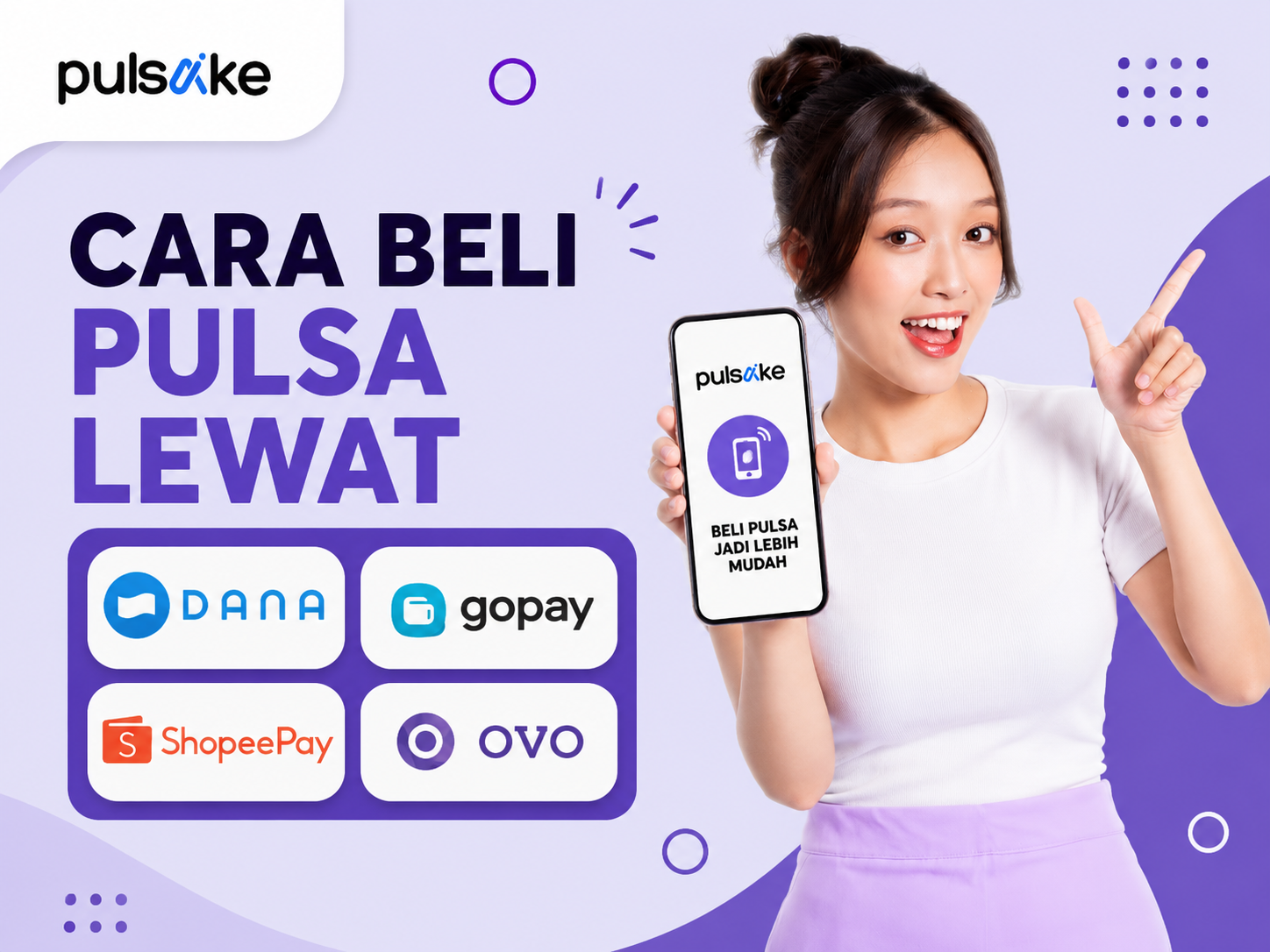 Cara Beli Pulsa Lewat DANA, GoPay, ShopeePay, dan OVO