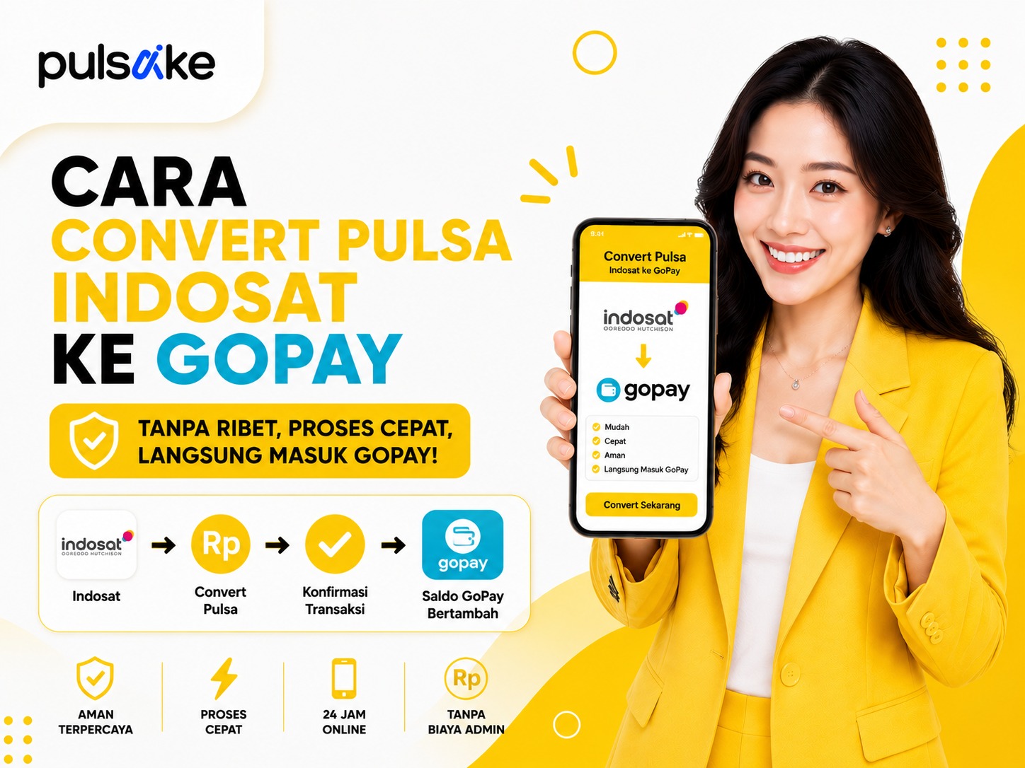 Cara Convert Pulsa Indosat ke GoPay