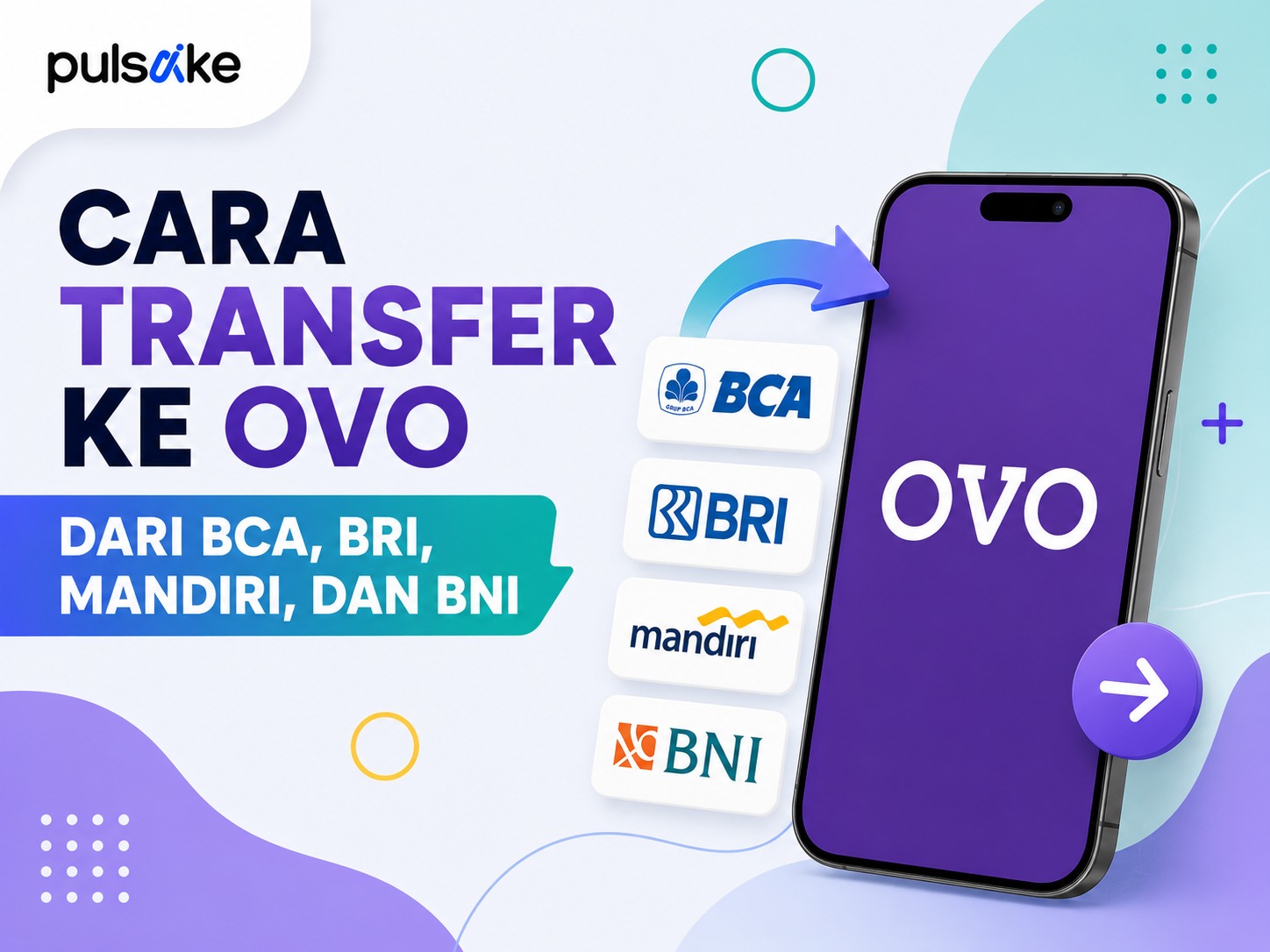 Cara Transfer ke OVO dari BCA, BRI, Mandiri, dan BNI