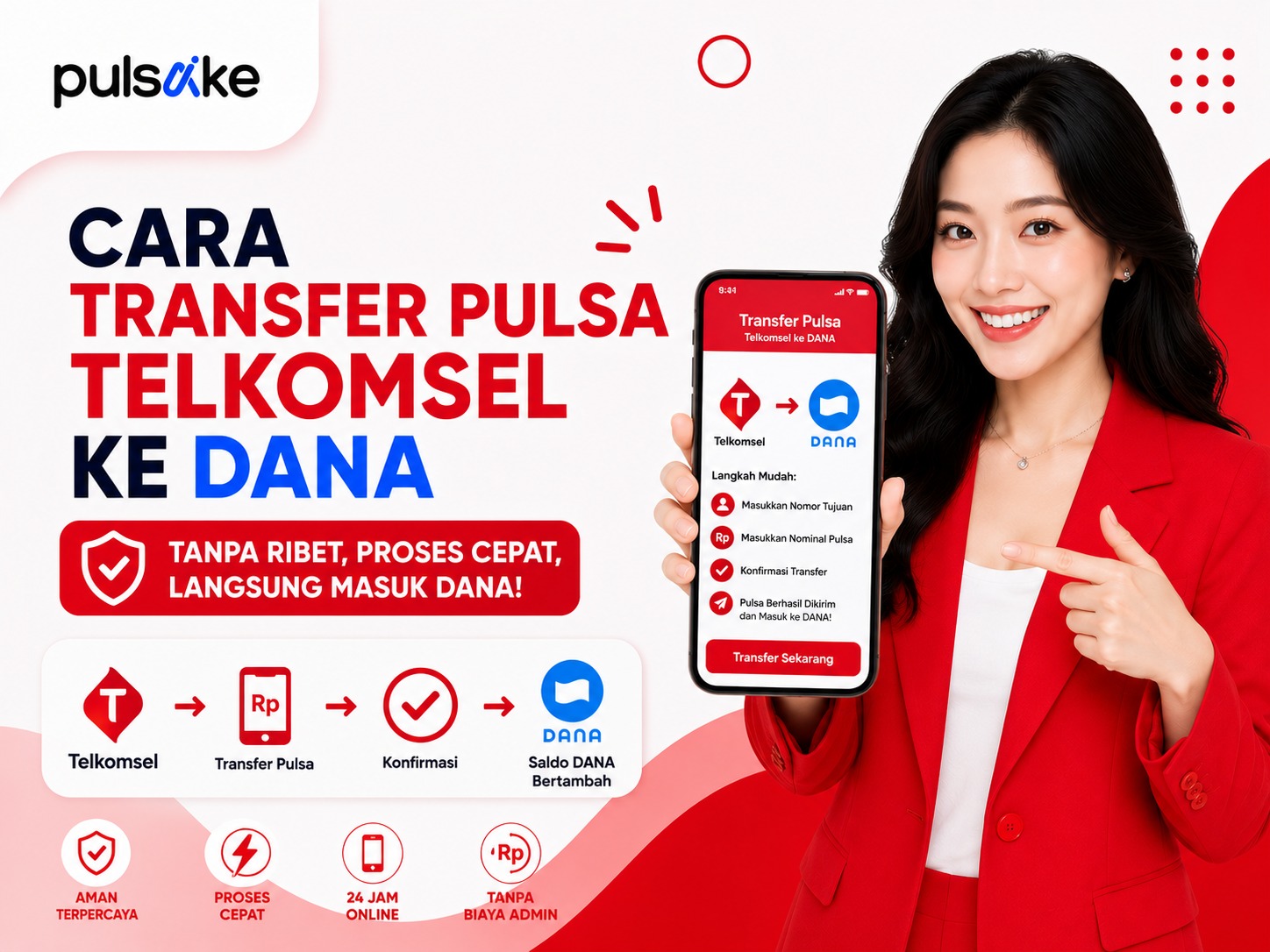 Cara Transfer Pulsa Telkomsel ke DANA Update 2026 Alternatif Convert ke Saldo