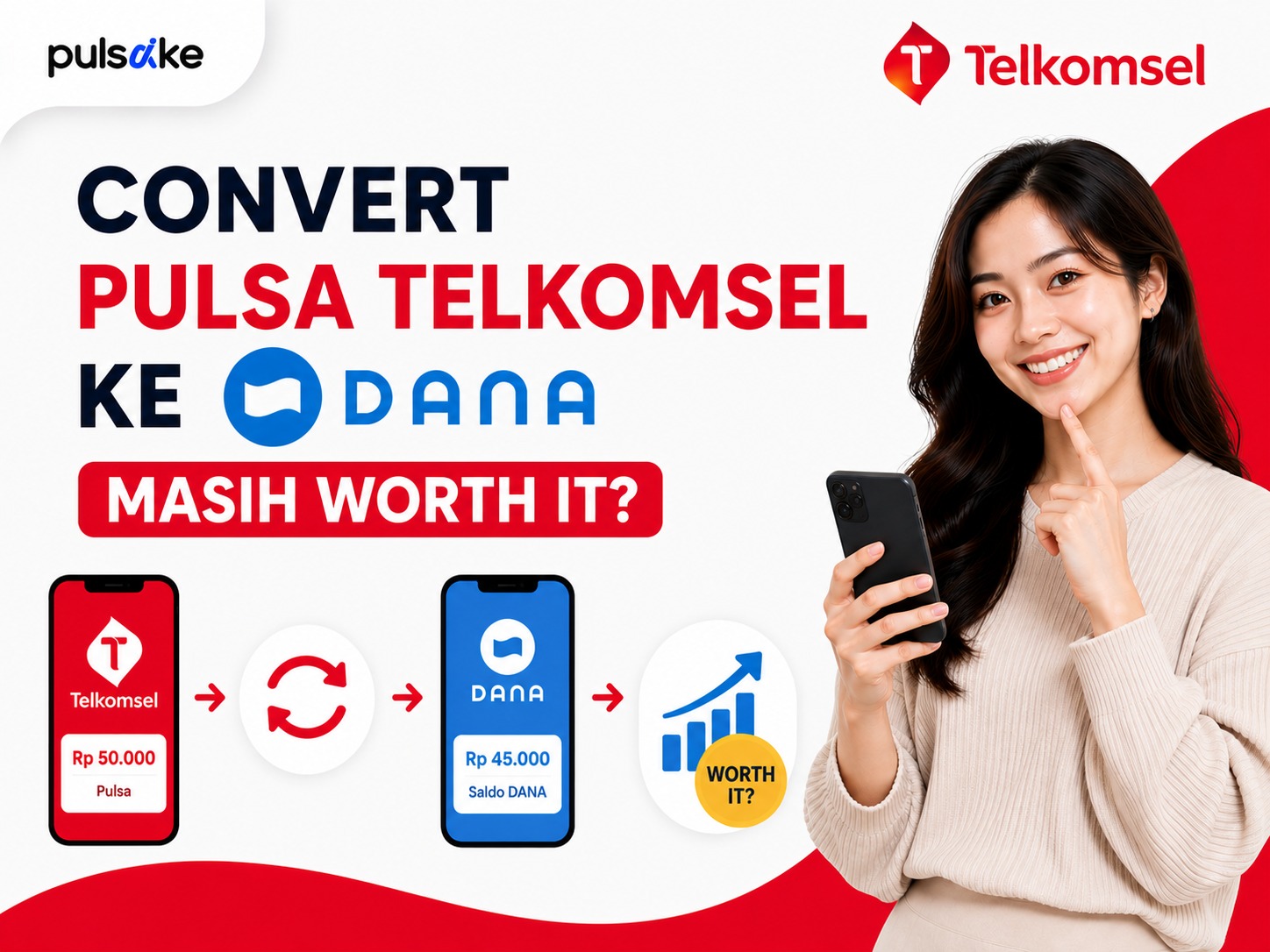 Convert Pulsa Telkomsel ke DANA Masih Worth It? Ini Penjelasan Lengkapnya